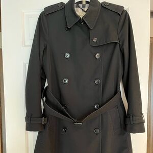 Burberry London Black Trench Coat - US Size 8